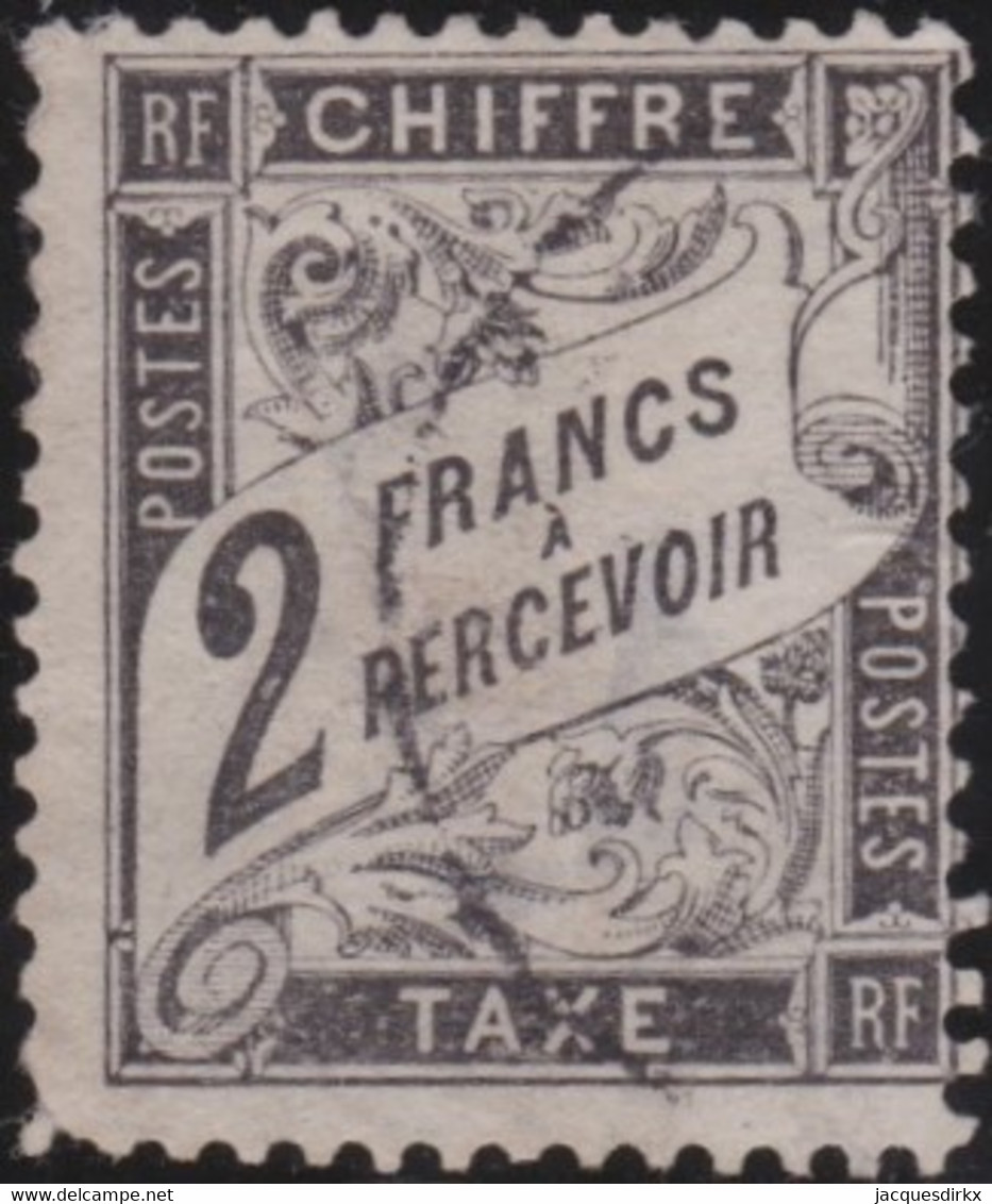 France    .    Yvert  .     Taxe 23  (2 Scans)       .  O     . Oblitéré  .   /   .  Cancelled - 1859-1959 Oblitérés