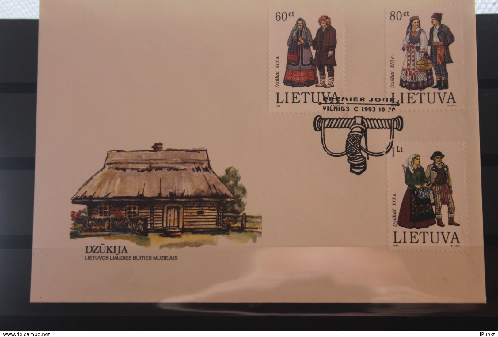 Lietuva; Trachten, 1993, MiNr. 537-39 Auf FDC - Lituania