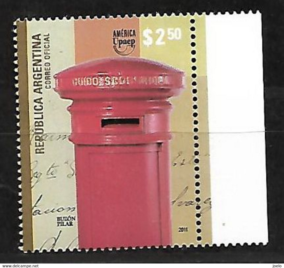 ARGENTINA 2011 LETTER BOXES MNH PAIR - Unused Stamps