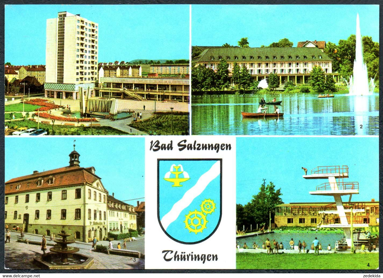 E1228 - Bad Salzungen - Freibad Sprungturm - Auslese Bild Verlag - Bad Salzungen