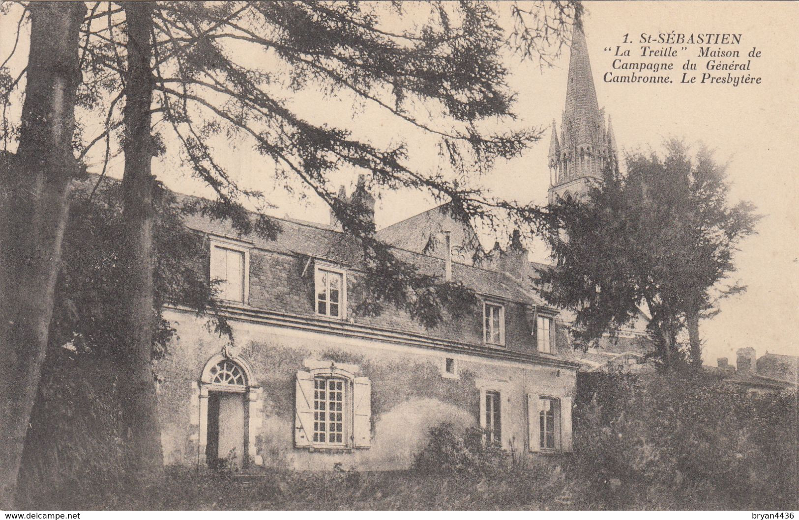 44 - ST SEBASTIEN - LOIRE ATLANTIQUE - **LA TREILLE** MAISON DE CAMPAGNE DU GENERAL CAMBRONNE - LE PRESBYTE - VOIR SCANS - Saint-Sébastien-sur-Loire