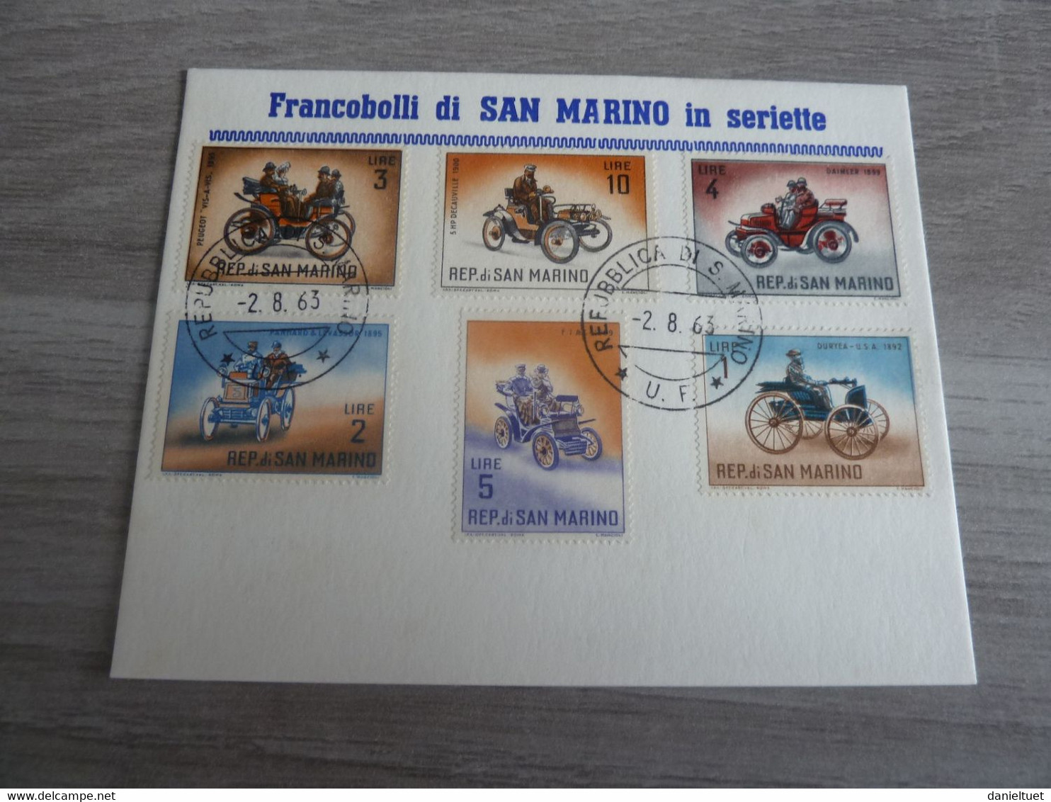 Francobolli Di Republica Di S. Marino In Seriette - Année 1963 - - Used Stamps