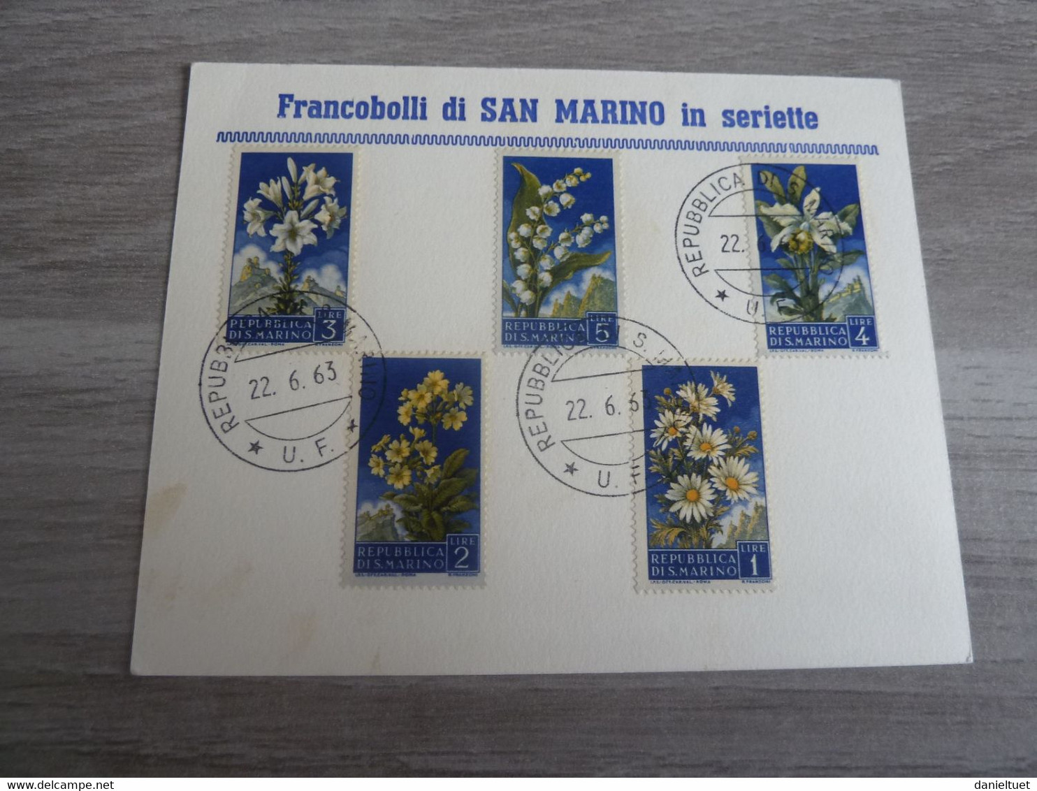 Francobolli Di Republica Di S.Marino In Seriette - Année 1963 - - Used Stamps