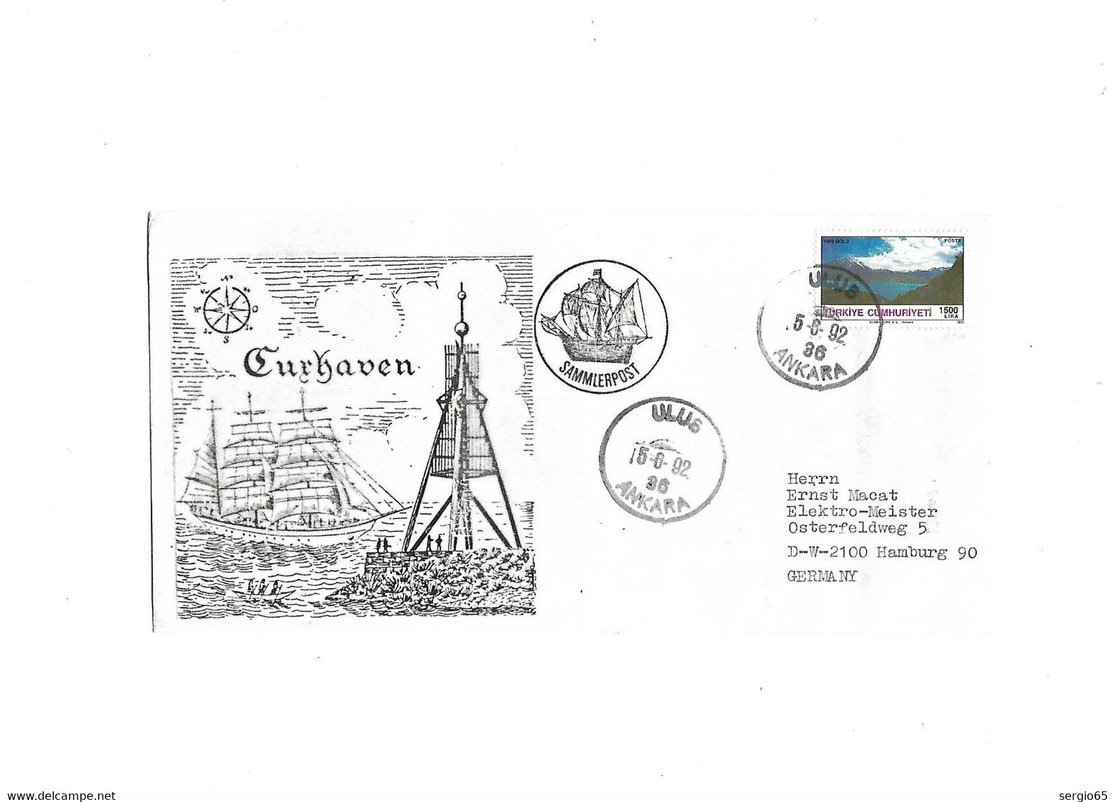 Cover Traveled 1992th - Lettres & Documents