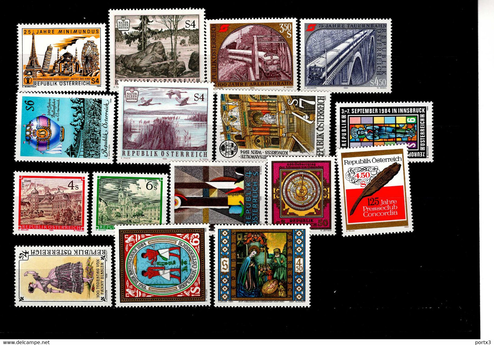 Österreich Jahr 1984 Komplett / Year 1984 Complete   MNH Postfrisch ** Neuf. - Ganze Jahrgänge