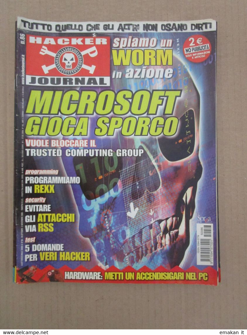 # HACKER JOURNAL N 86 MOLTI ALTRI NUMERI DISPONIBILI - Mode