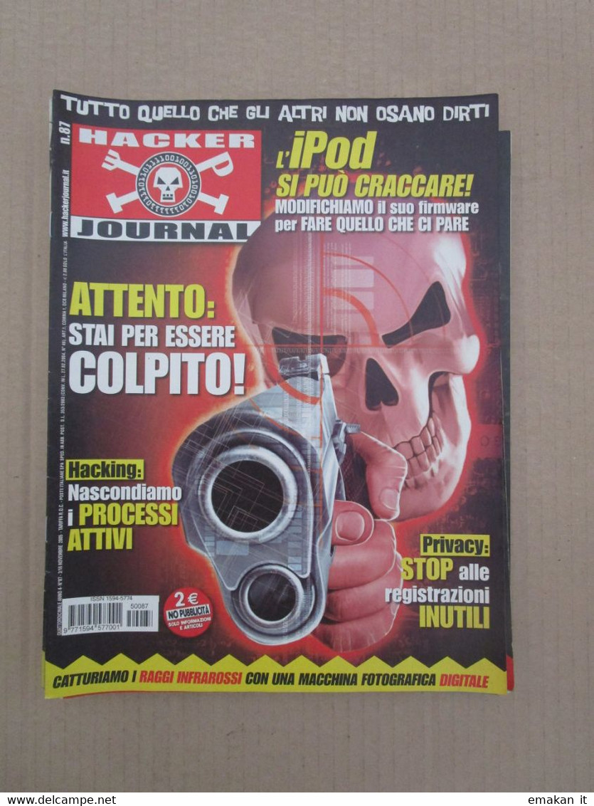 # HACKER JOURNAL N 87 MOLTI ALTRI NUMERI DISPONIBILI - Fashion