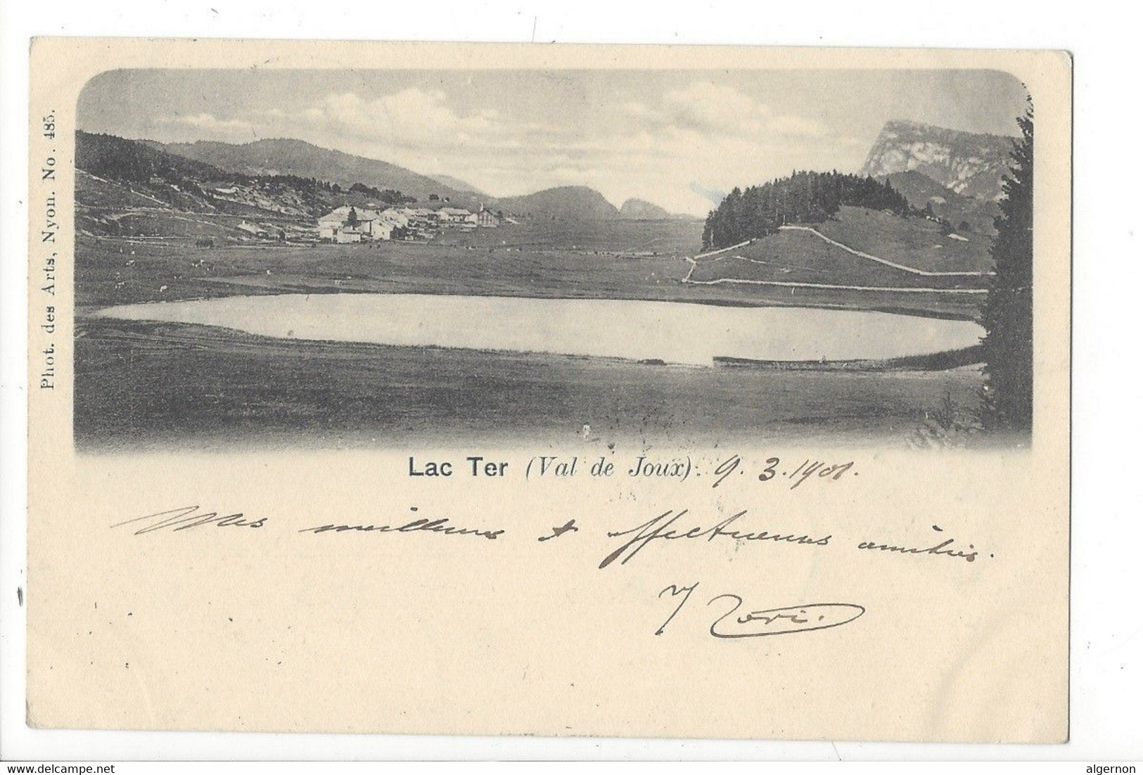 25683 - Vallée De Joux Lac Ter Circulée 1901 - Le Lieu