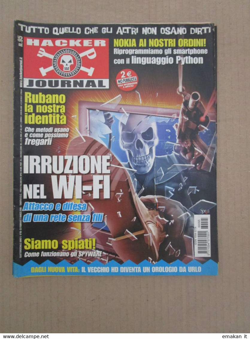 # HACKER JOURNAL N 95 MOLTI ALTRI NUMERI DISPONIBILI - Moda