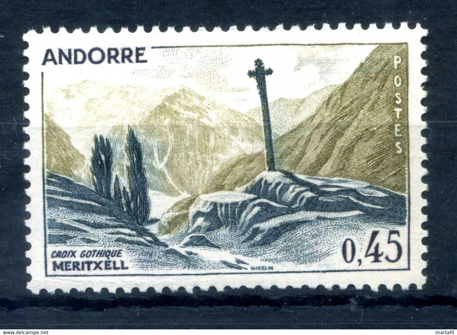 1970 ANDORRA FRANCESE SET MNH ** 204 Veduta - Nuevos