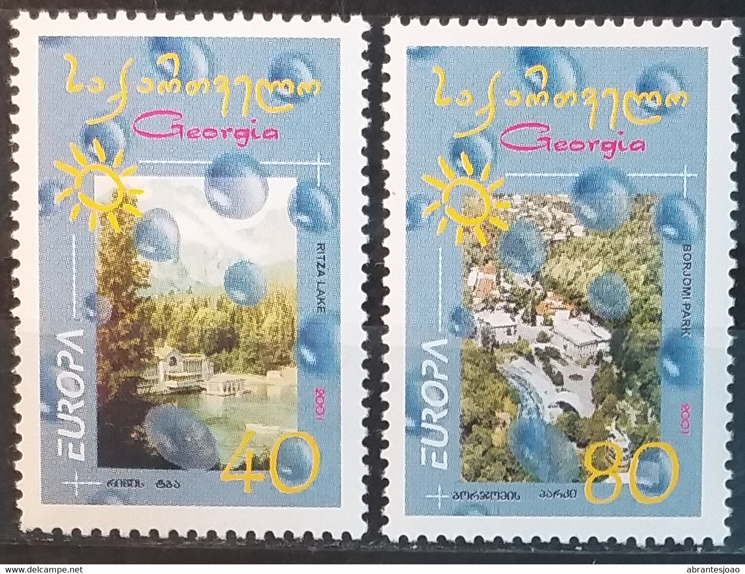 Georgia 2001 - Europa - MNH As Scan - Water, A Precious Asset - 2 Stamps - Georgia