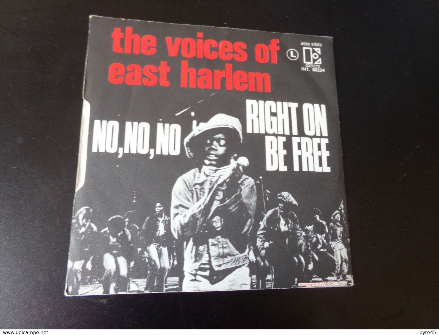 45 T The Voices Of East Harlem " No, No No, + Right On Be Free " - Jazz