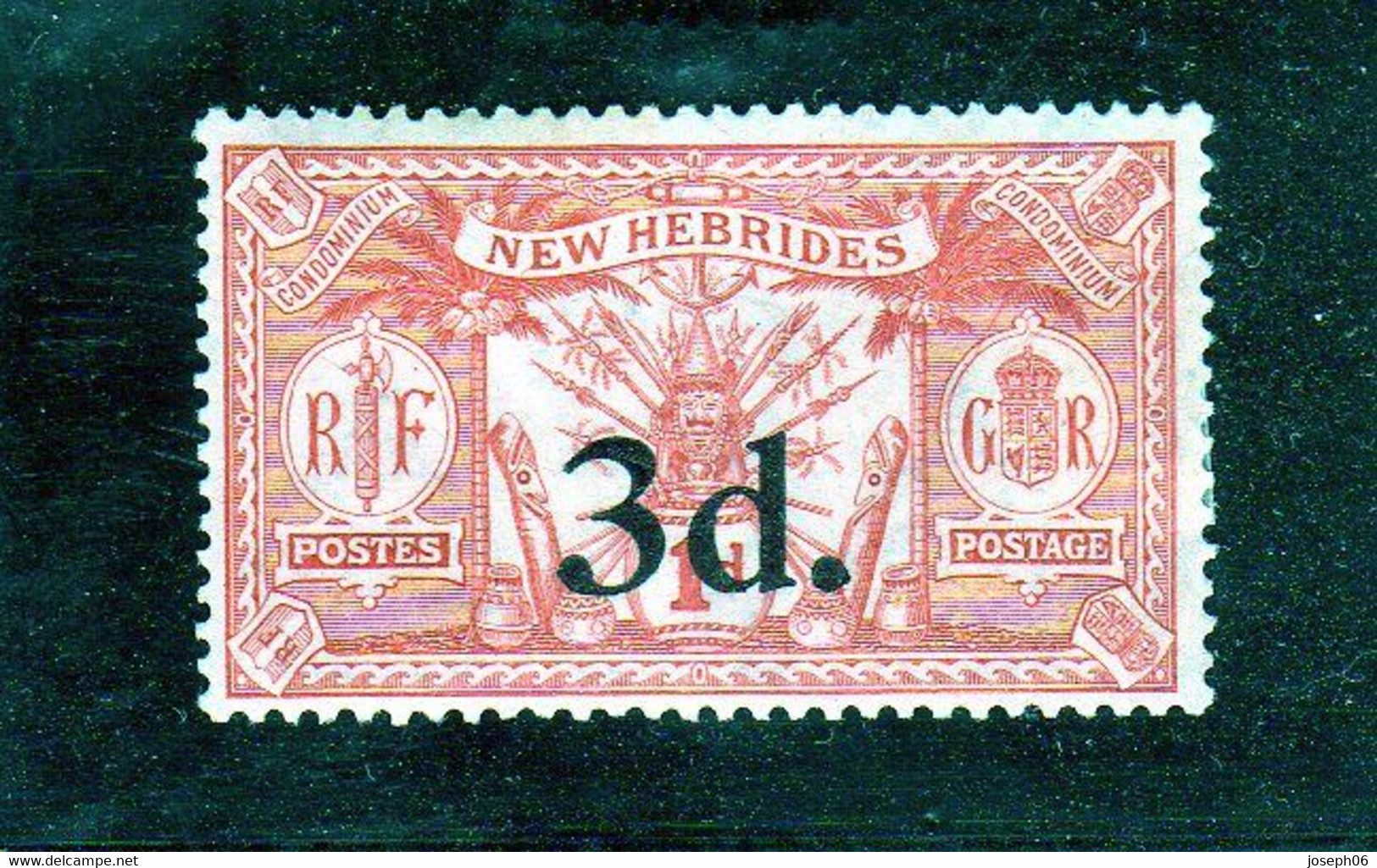 NOUVELLES  HEBRIDES    1924  Y.T. N° 73  à  79  Incomplet  NEUF*  Charnière  78 - Unused Stamps