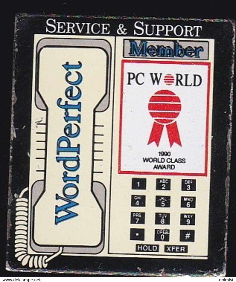 67134-Pin's.WordPerfect Est Un Logiciel De Traitement De Texte De La Société Corel. - Informatique