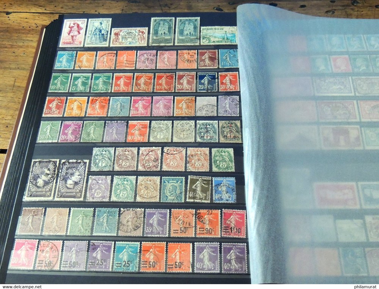 VRAC France 1876/2000 + Colonies, des centaines de timbres neufs et oblitérés