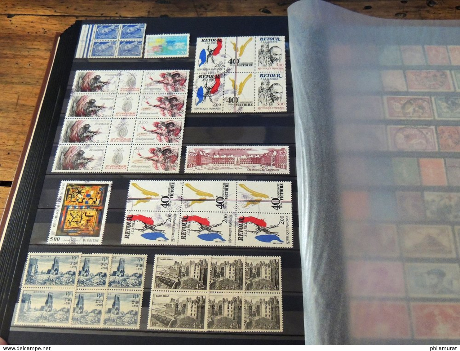 VRAC France 1876/2000 + Colonies, des centaines de timbres neufs et oblitérés