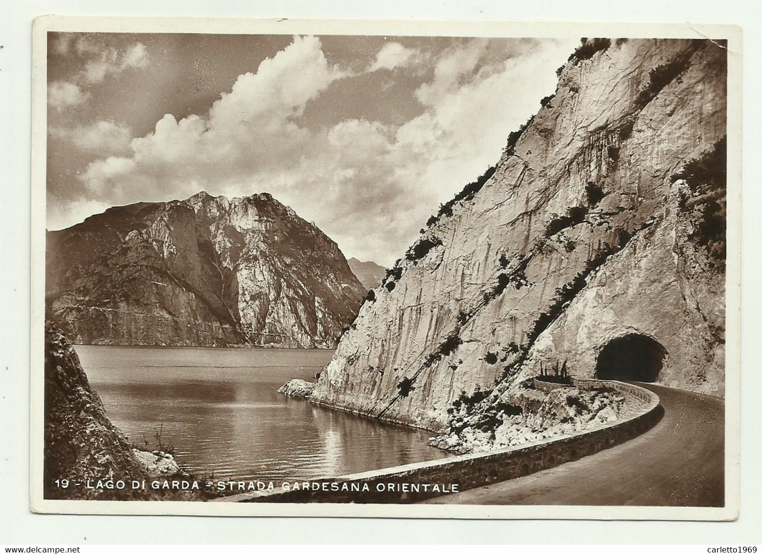 LAGO DI GARDA - STRADA GARDESANA ORIENTALE 1935 VIAGGIATA FG - Verona