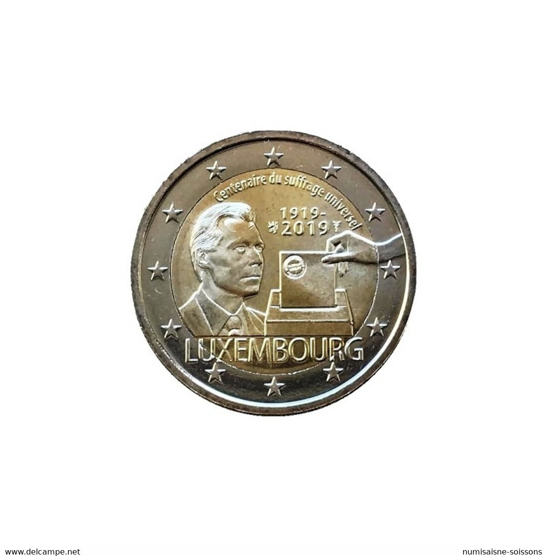 LUXEMBOURG - 2 EURO 2019 - CENTENAIRE DU SUFFRAGE UNIVERSEL - SPL - Luxemburg