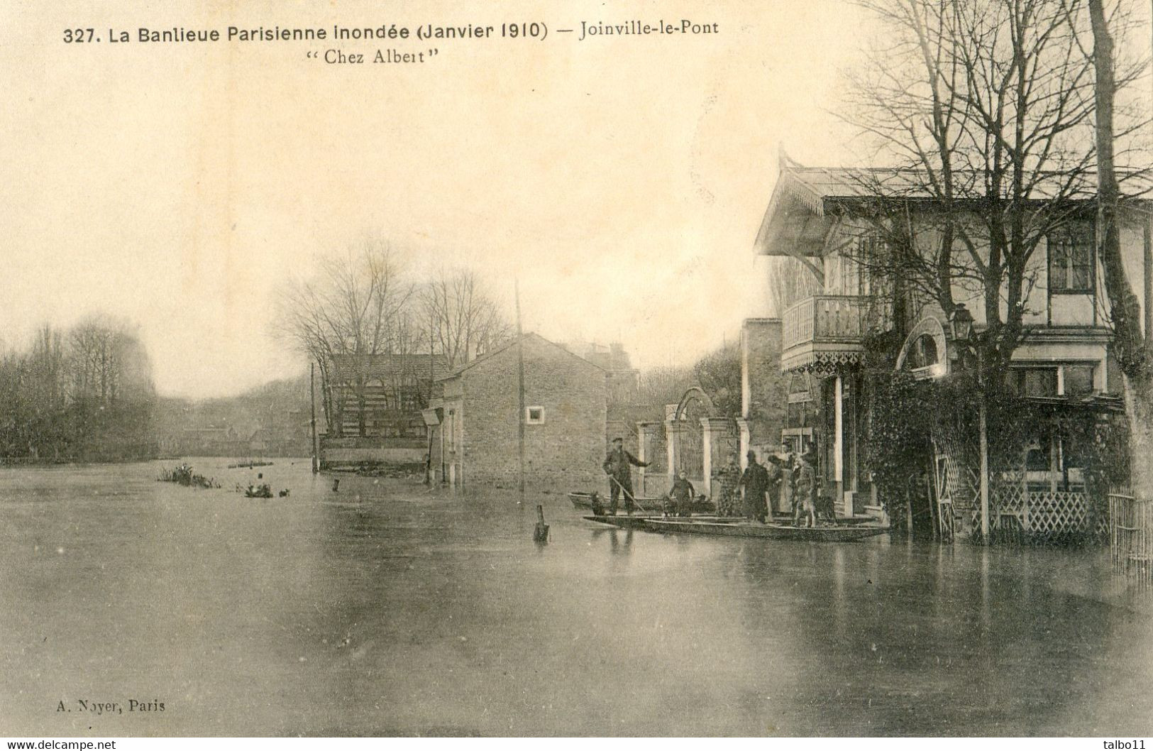 La Banlieue Parisienne Inondee (Janvier 1910) - Joinville Le Pont - Chez Albert - Joinville Le Pont