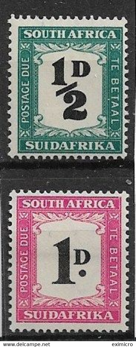 SOUTH AFRICA 1948 - 1949 ½d, 1d POSTAGE DUES SG D34,D35 MOUNTED MINT Cat £25 - Impuestos
