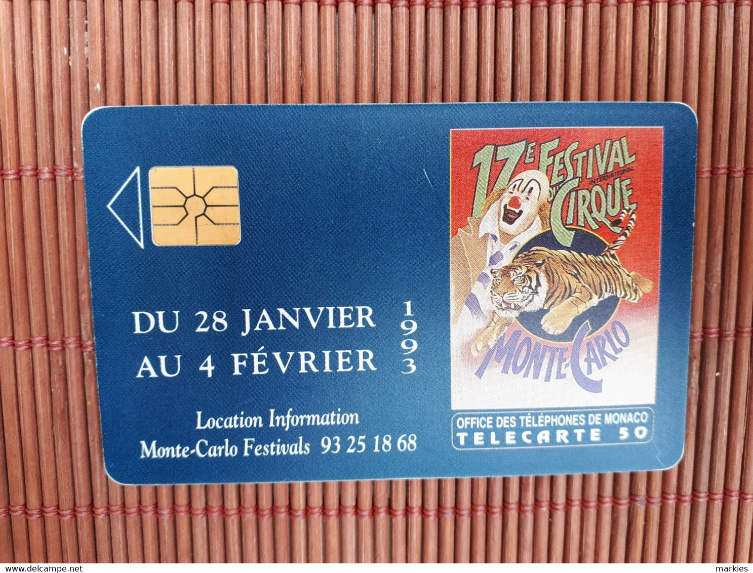 Phonecard Monaco MF 25 Used Rare - Monaco