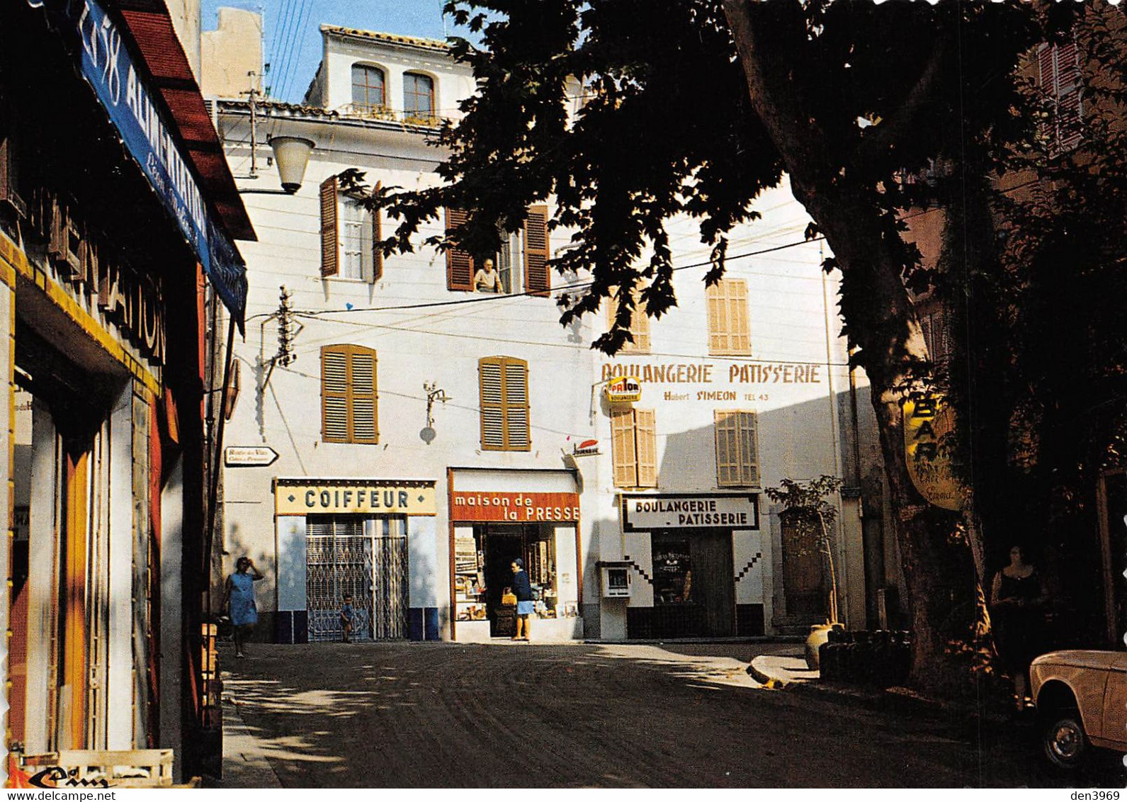 COTIGNAC - Cours Gambetta - Coiffeur, Maison De La Presse, Boulangerie - Tirage D'éditeur - Cotignac