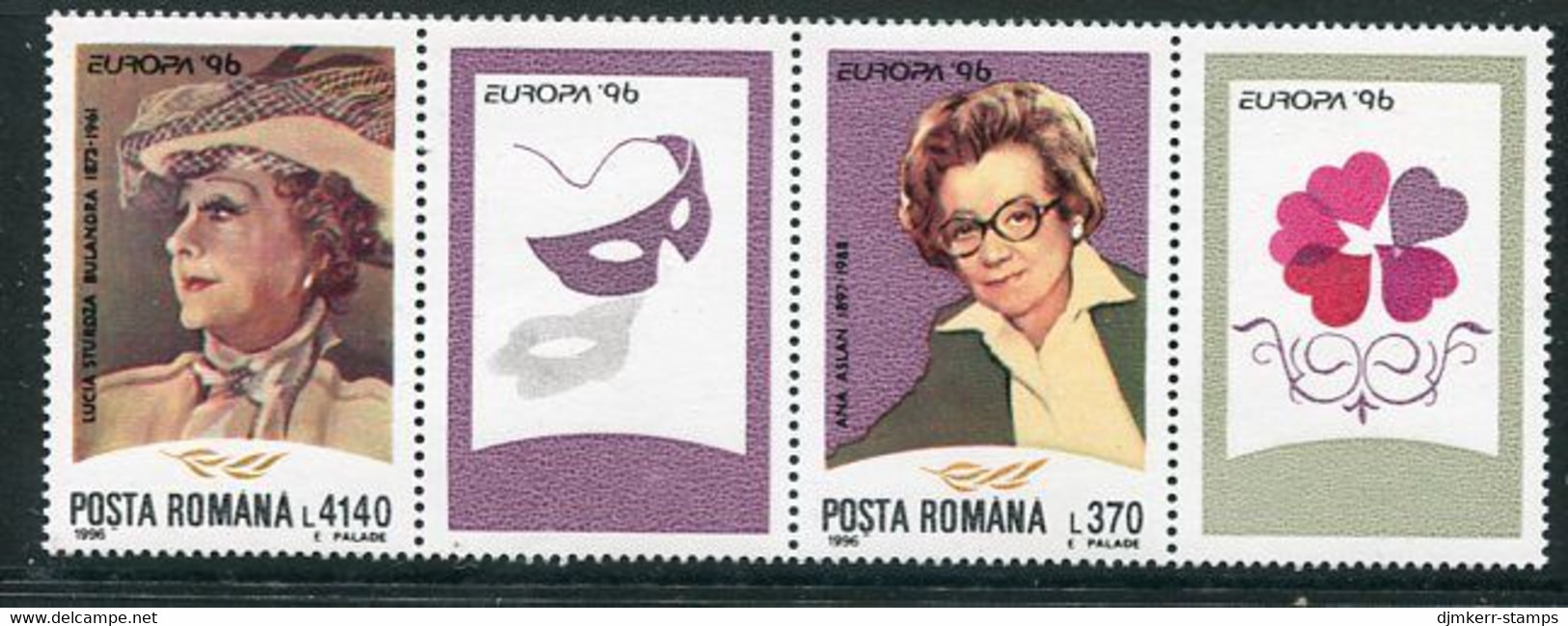 ROMANIA 1996 Europa: Famous Women Strip  MNH / **.  Michel 5174-75 - Neufs