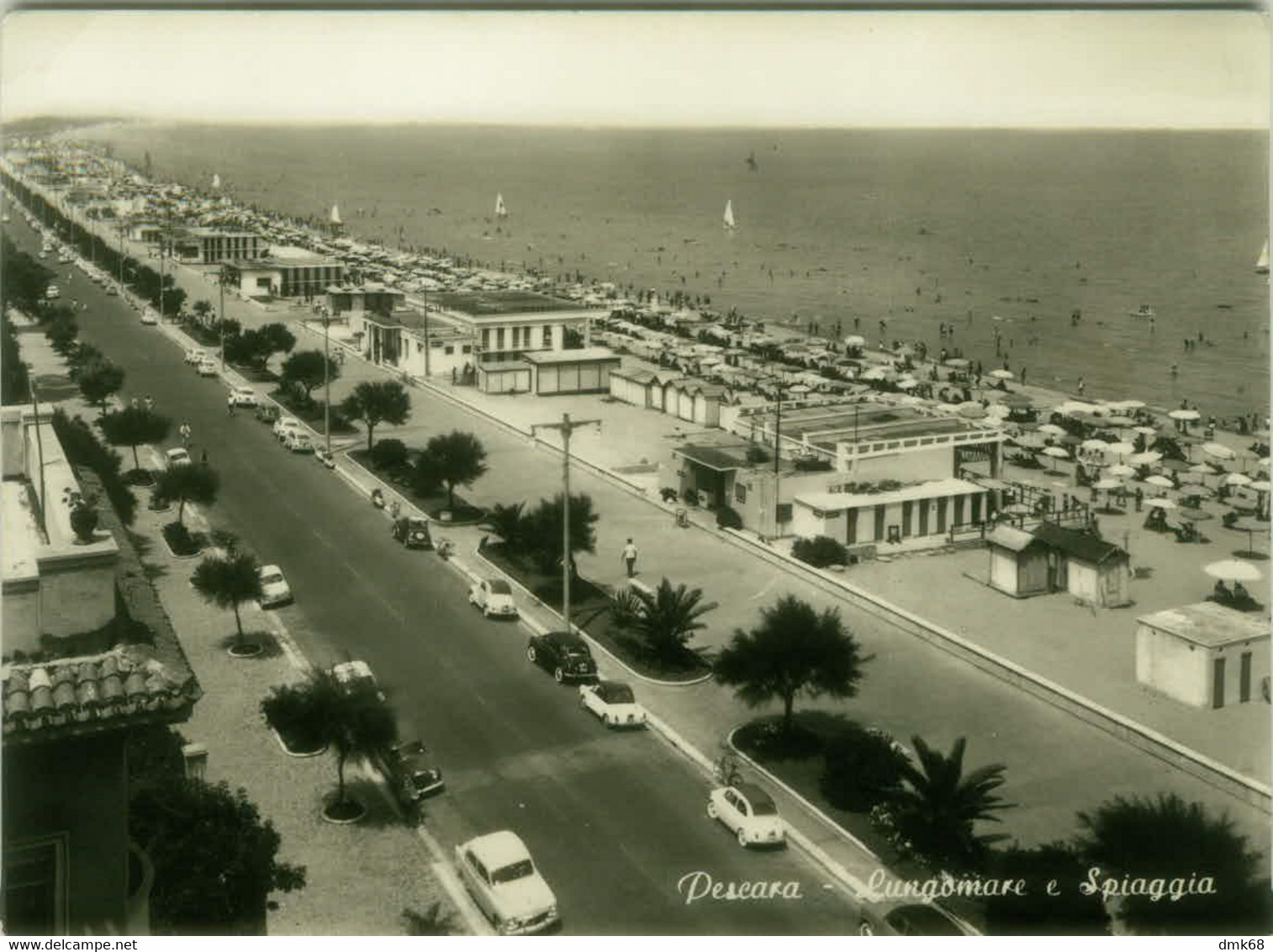 PESCARA - LUNGOMARE E SPIAGGIA - EDIZ. C.I.F. - 1950s (BG6257) - Pescara