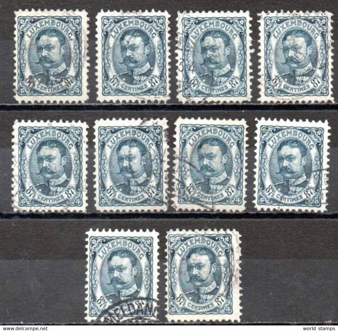 LUXEMBOURG 1906-15 O - 1906 Guillermo IV