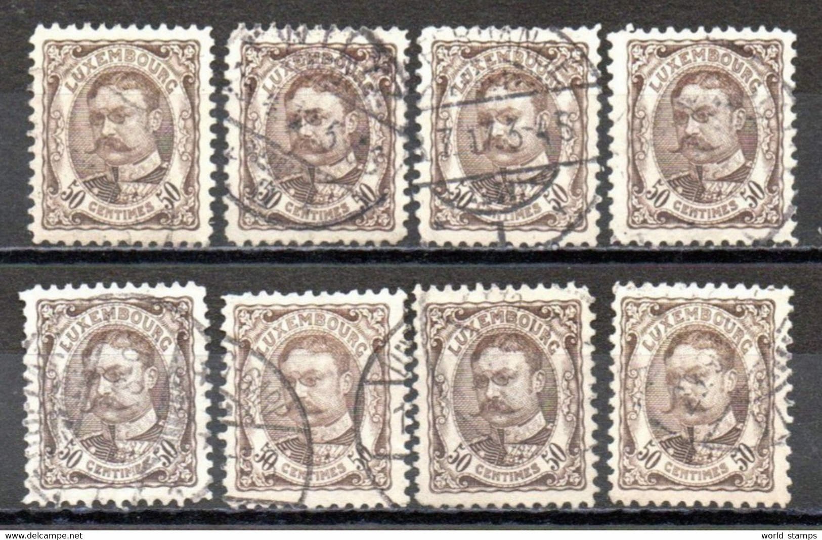 LUXEMBOURG 1906-15 O - 1906 Guillermo IV