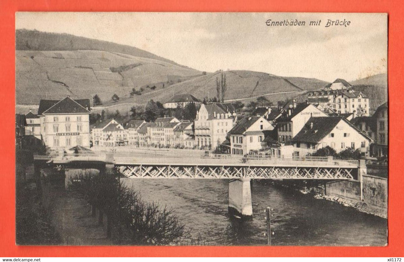 ZBB-14  SELTEN Ennetbaden Mit Brücke. Gelaufen 1907 - Ennetbaden