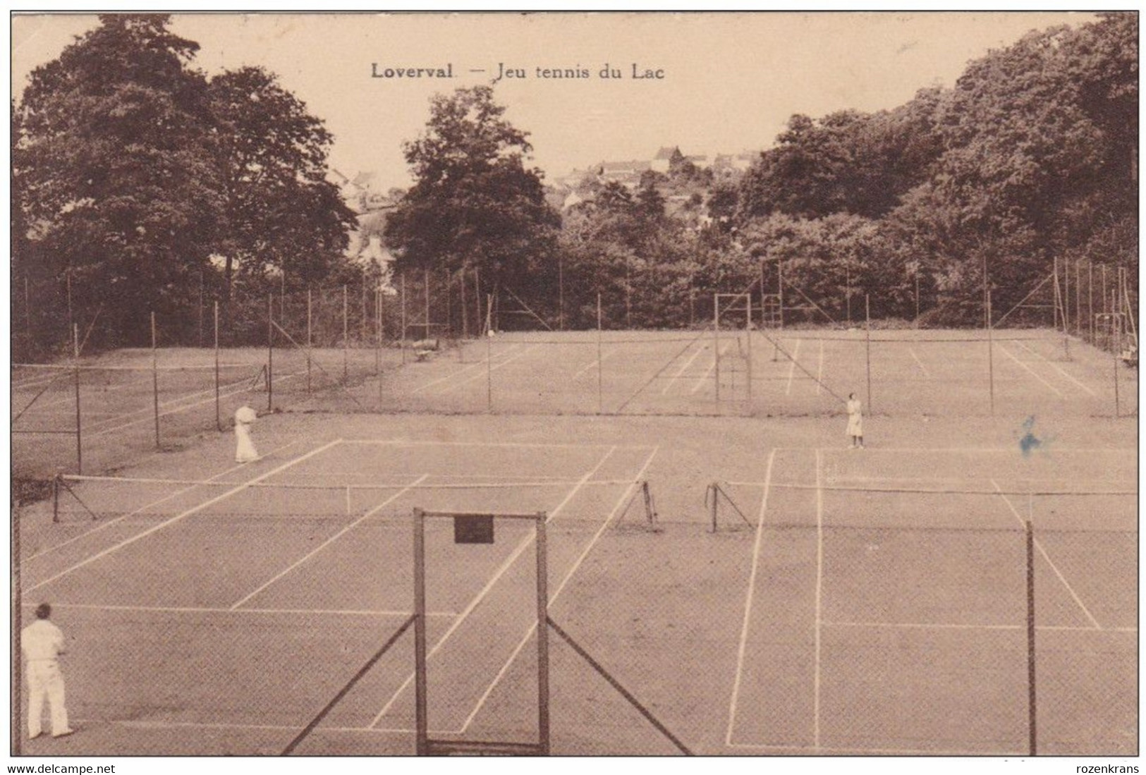Loverval Jeu Tennis Du Lac Gerpinnes 1940 - Gerpinnes