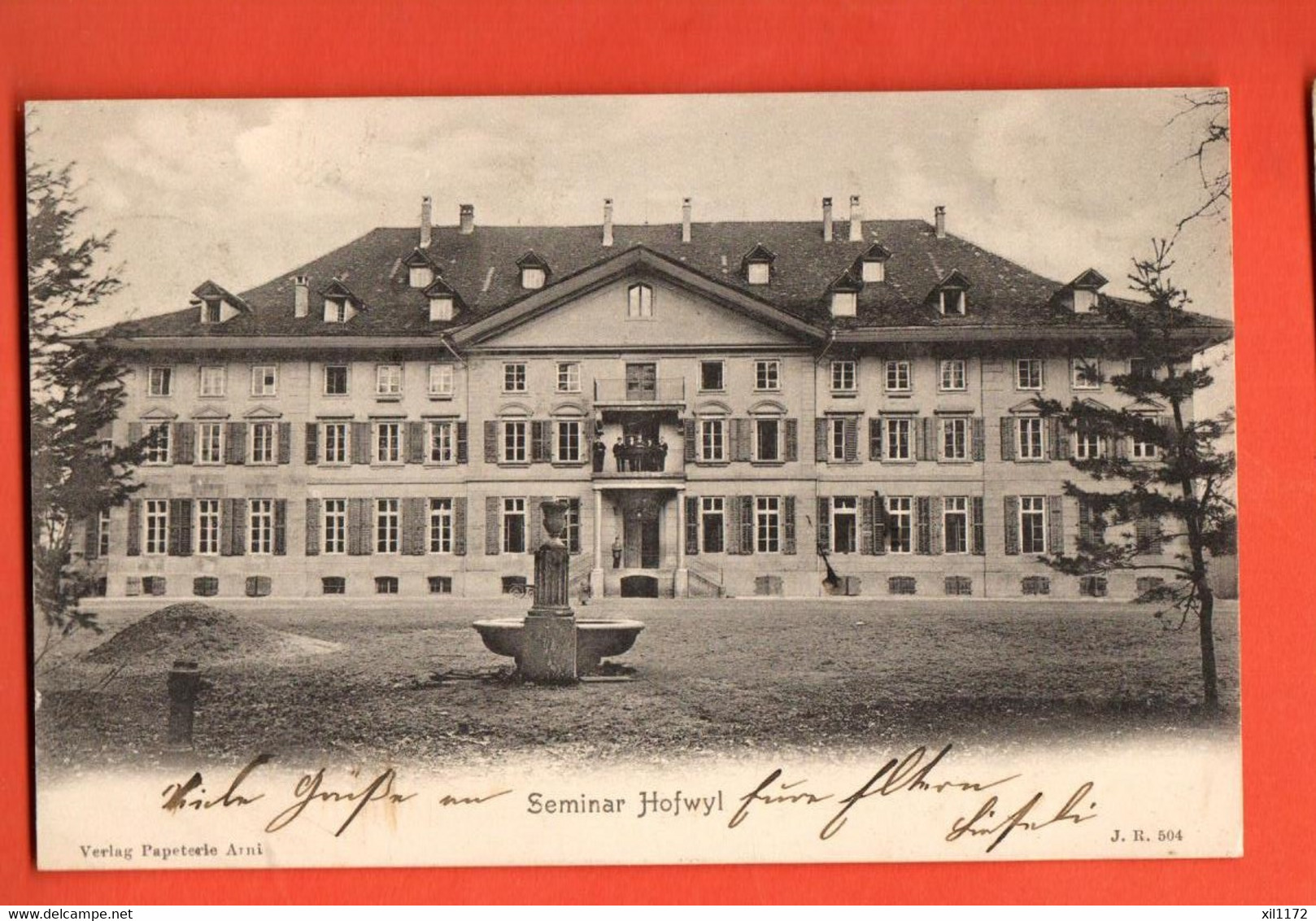 ZBB-23 Hofwil Seminar Hofwyl, Münchenbuchsee. Gelaufen 1905 Pionier. - Münchenbuchsee