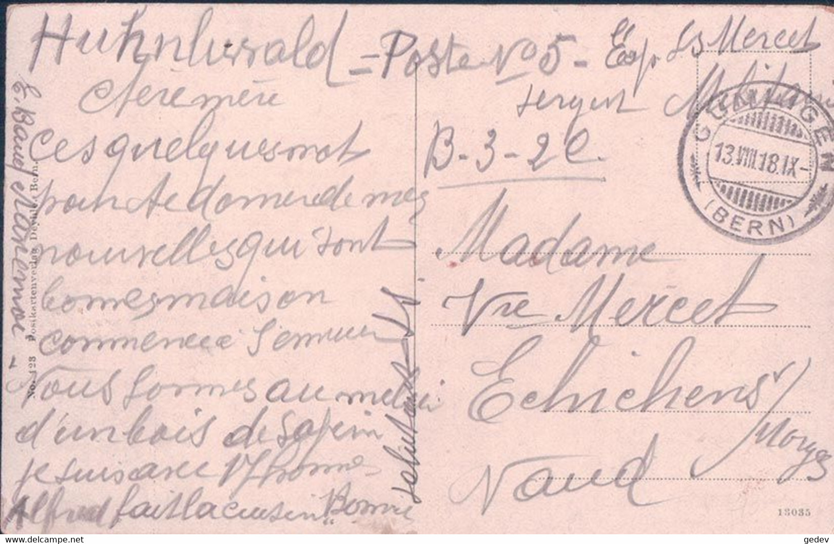 Allmendingen BE, Gasthof Z. Hirschen, Familie Guggisberg, Cavalier (13.8.18) - Guggisberg