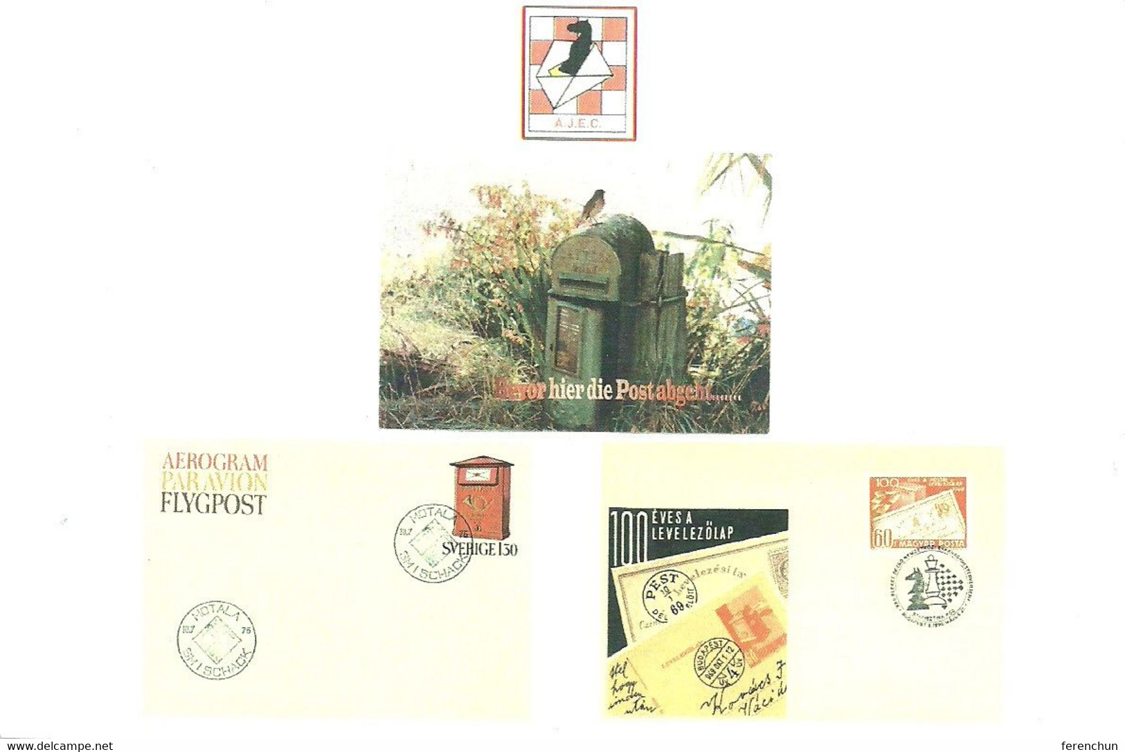 CHESS * CORRESPONDENCE CHESS * SPORT * POSTCARD * ENVELOPE * POST * POSTAL * POST OFFICE * Papai Janos 078 * Hungary - Echecs