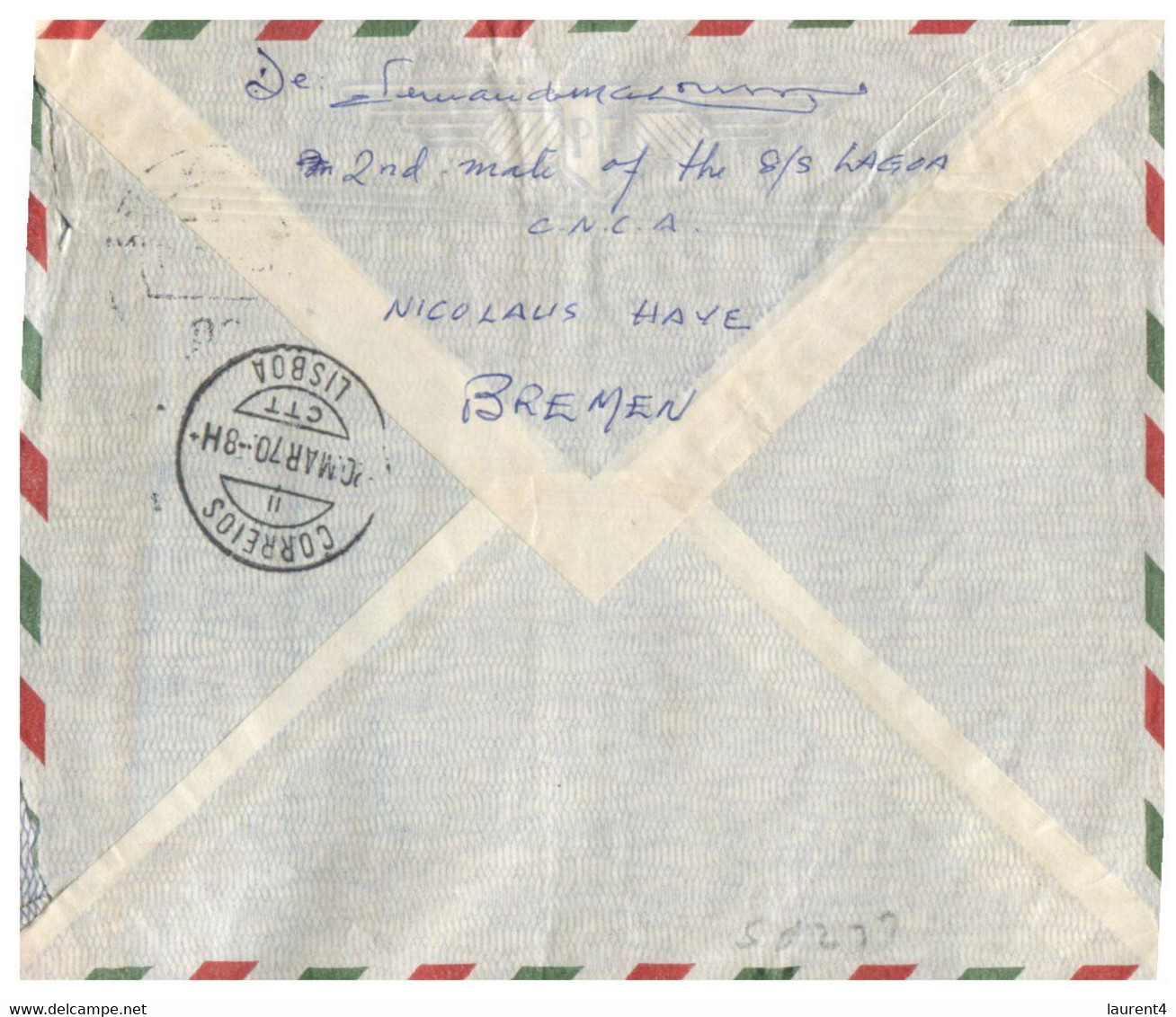 (P 22)   Germany - 2 Cover - 1 X N/V Lagoa Cover Posted To Portugal + 1 Hanau/M - Ships