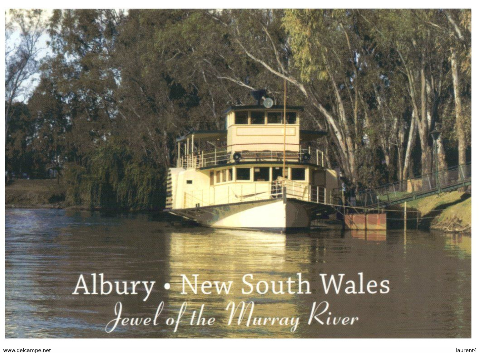 (P 23) Australia - NSW - Albury With Paddle Steamer (Iussed By Guide Dogs Australia) - Albury