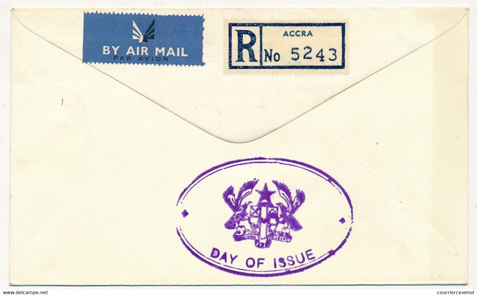 GHANA - 3 Valeurs "Visite Reine Elisabeth Au Ghana" - FDC Recommandée - 9 Novembre 1961 - Case Reali