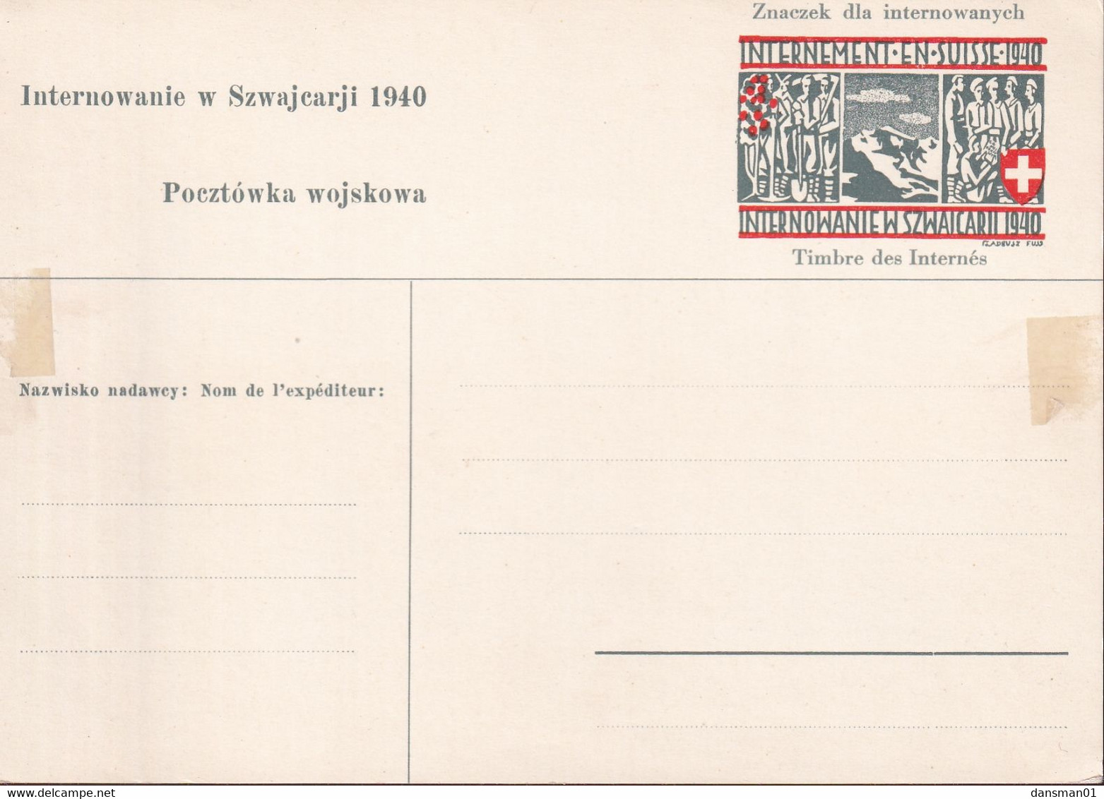 POLAND 1940 Internment Camp Mint Postcard - Sonstige & Ohne Zuordnung