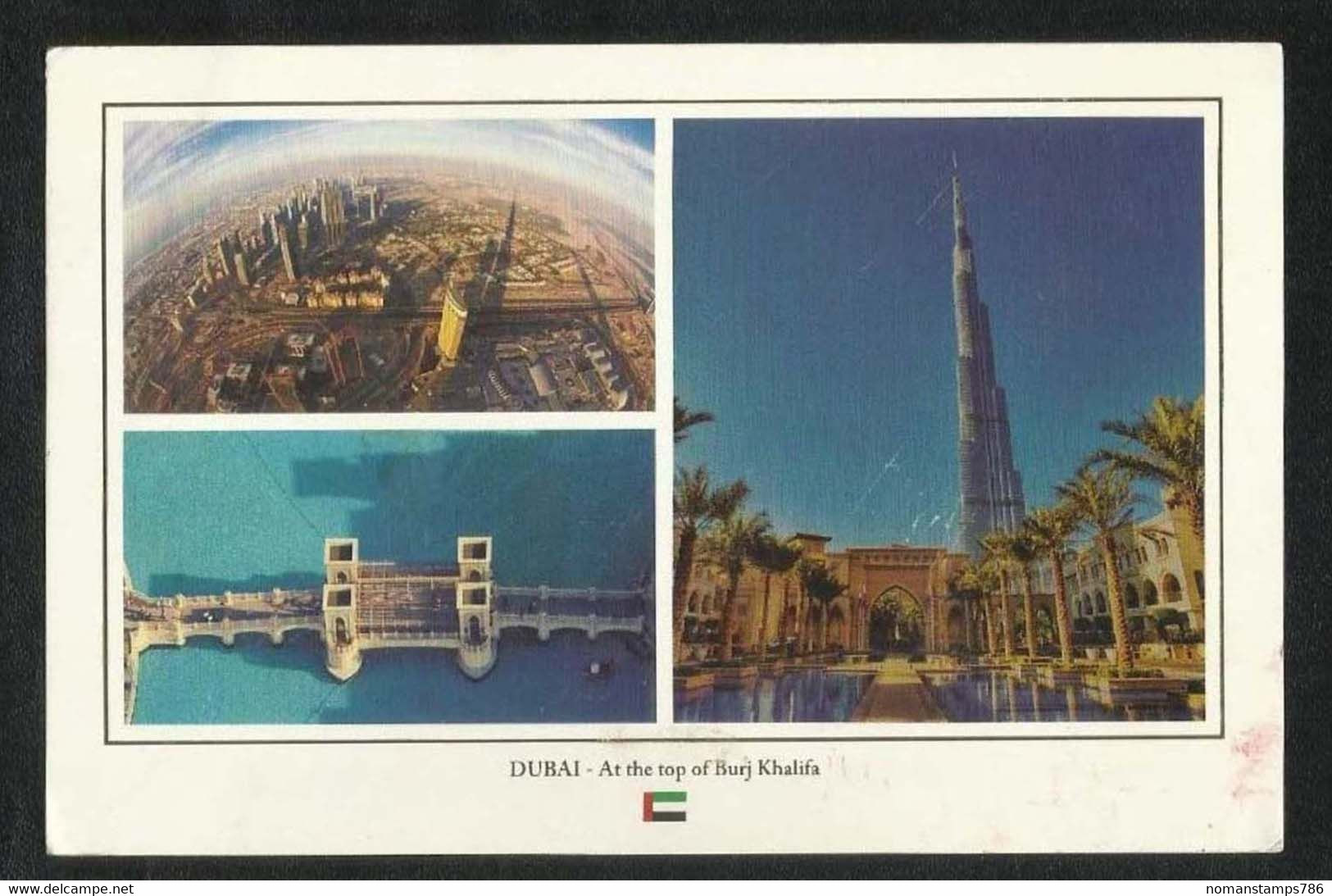 Saudi Arabia Meter Mark On United Arab Emirates UAE Dubai Picture Postcard - Dubai