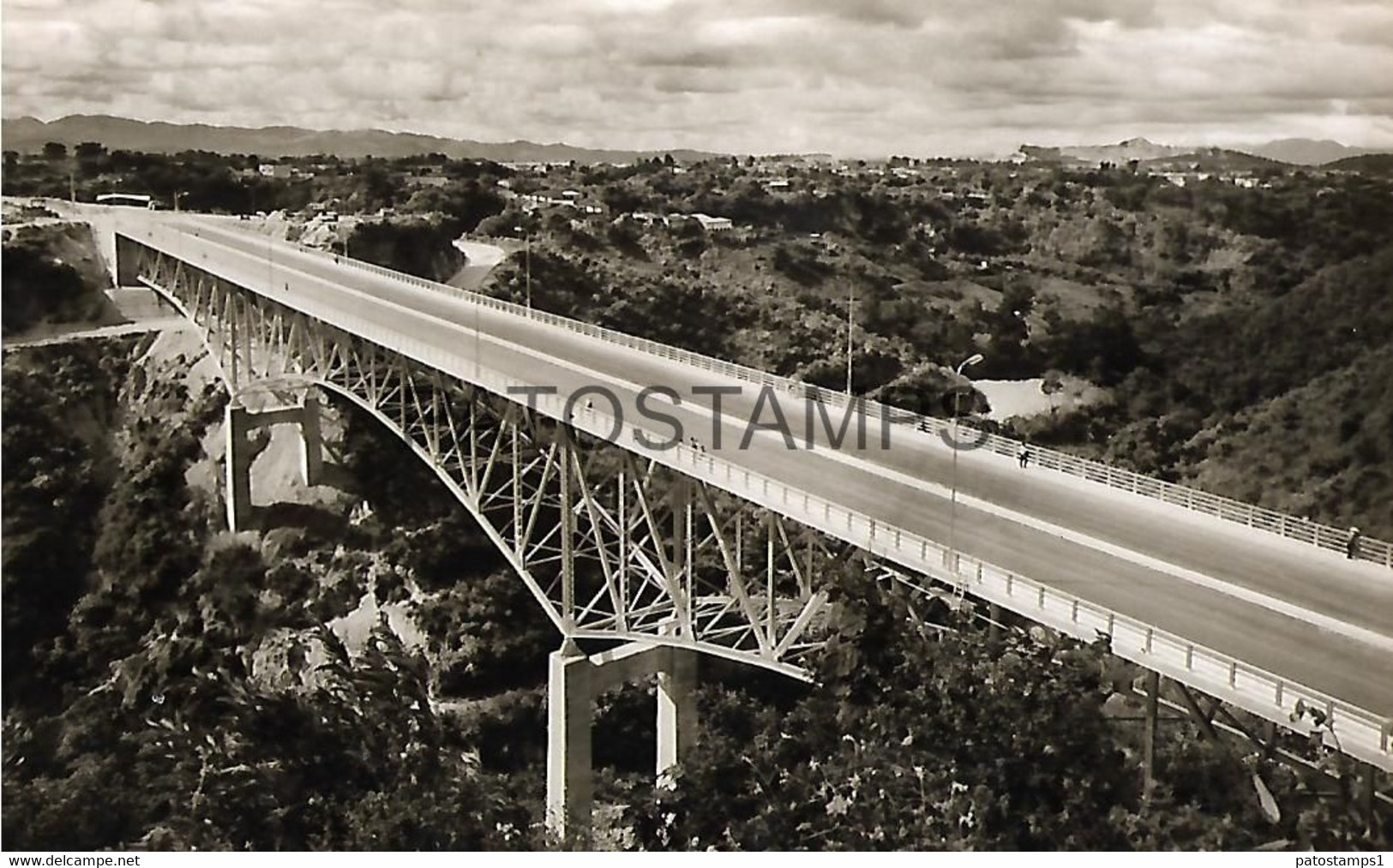 143583 GUATEMALA CITY NUEVO BRIDGE PUENTE BELICE YEAR 1962 POSTAL POSTCARD - Guatemala
