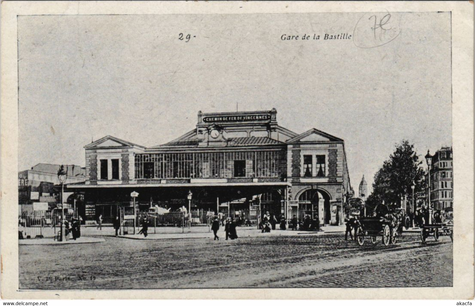 CPA Paris 12e - 29. Gare De La Bastille (56052) - Métro Parisien, Gares