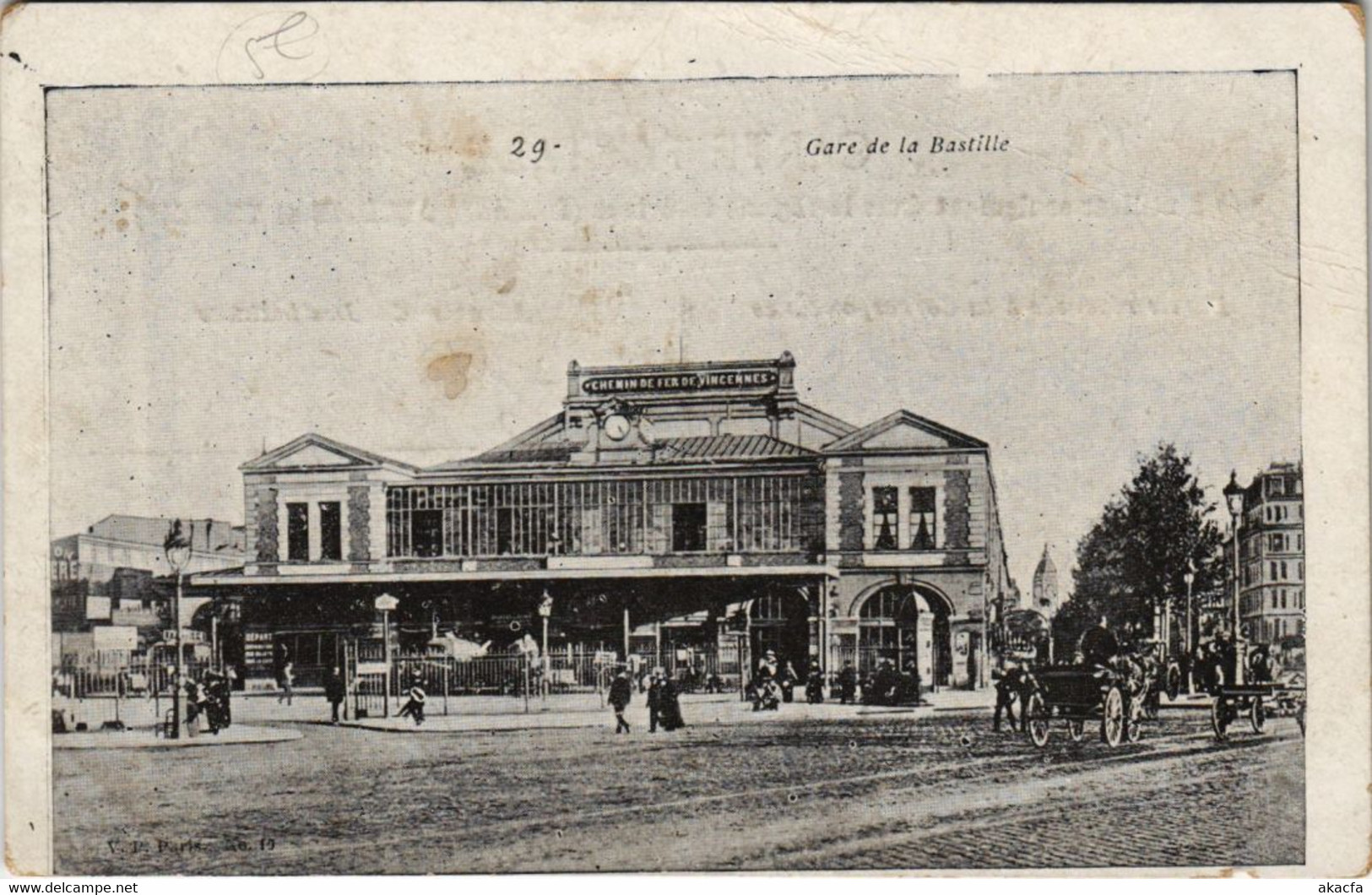 CPA Paris 12e - 29. Gare De La Bastille (56053) - Métro Parisien, Gares