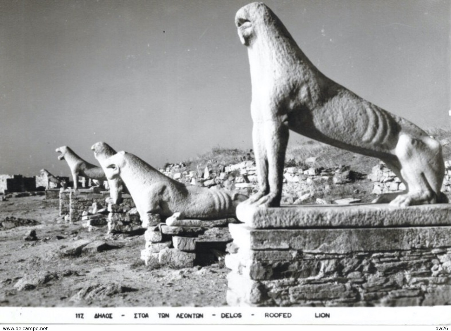 Grèce, Archéologie - Delos, Le Lion, Alignement Des Lions - Ed. Mimosa - Griechenland