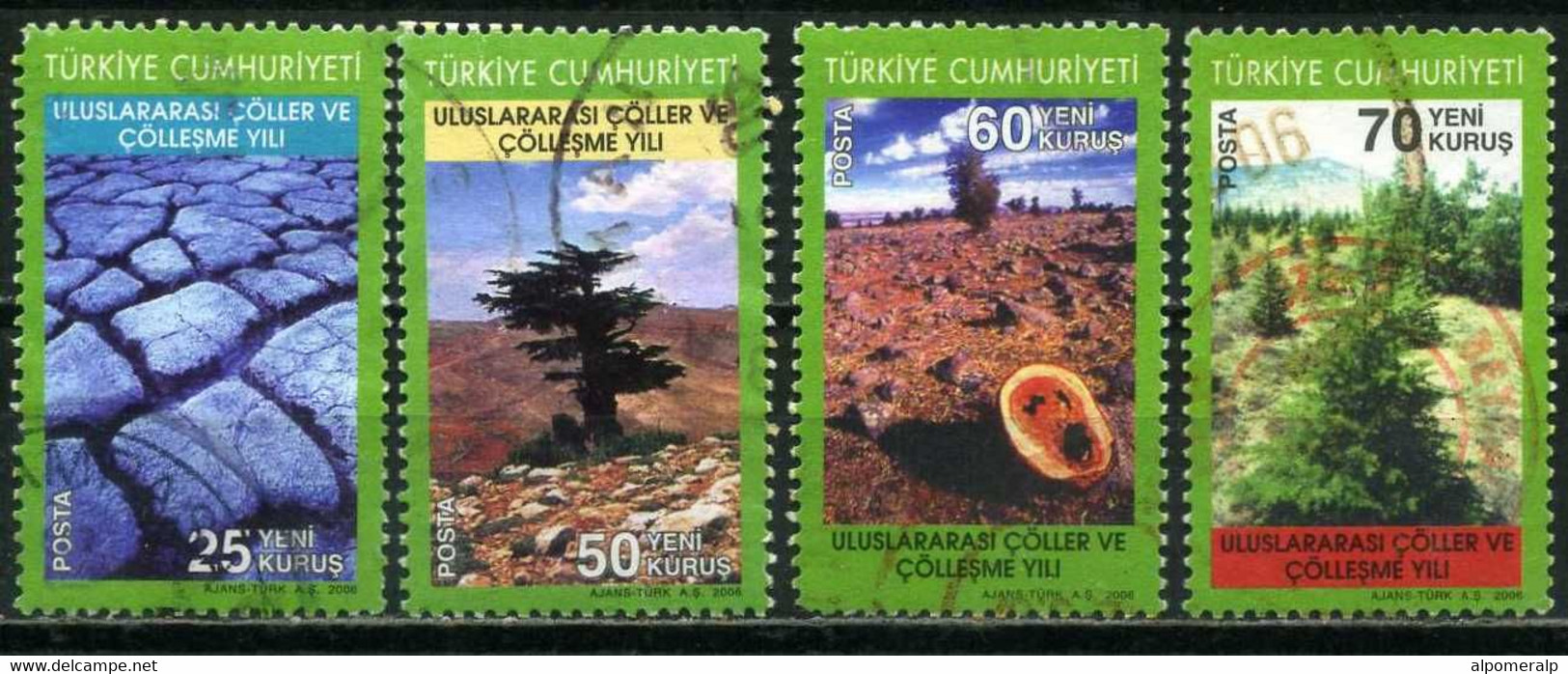 Turkey 2006 - Mi. 3520-23 O, World Environment Day, Turning Into Wasteland, 2006 - Used Stamps