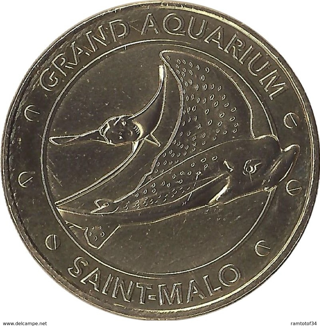 2018 MDP312 - SAINT-MALO - Grand Aquarium 7 (raie Manta) / MONNAIE DE PARIS - 2018