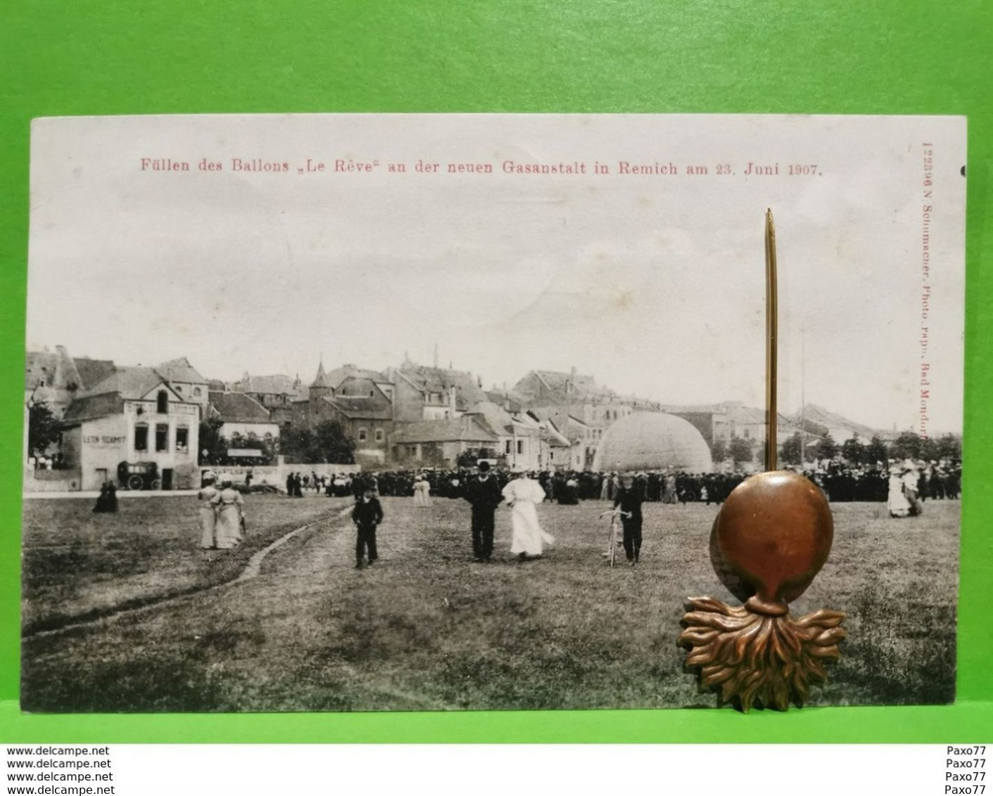 Fullen Des Ballons "Le Rêve" An Der Neuen Gasanstalt In Remich Am 23.juni 1907. N. SCHUMACHER - Altri & Non Classificati