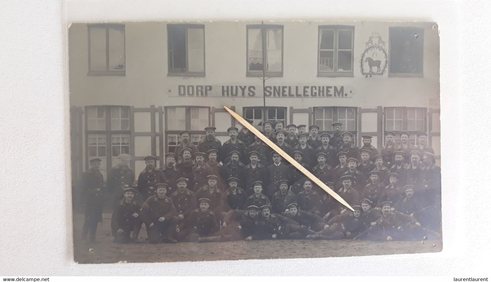 FOTO - RARE - DORP HUYS SNELLEGHEM - 1915 - Jabbeke