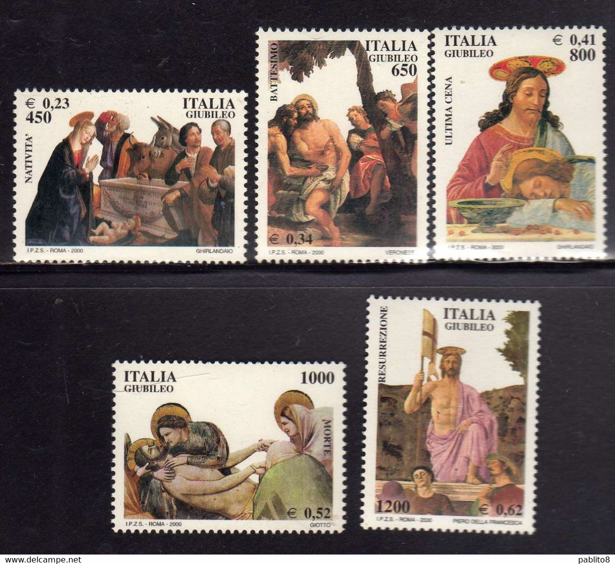 ITALIA REPUBBLICA ITALY REPUBLIC 2000 GIUBILEO JUBILEE JUBILÉ SERIE COMPLETA COMPLETE SET MNH - 1991-00: Mint/hinged