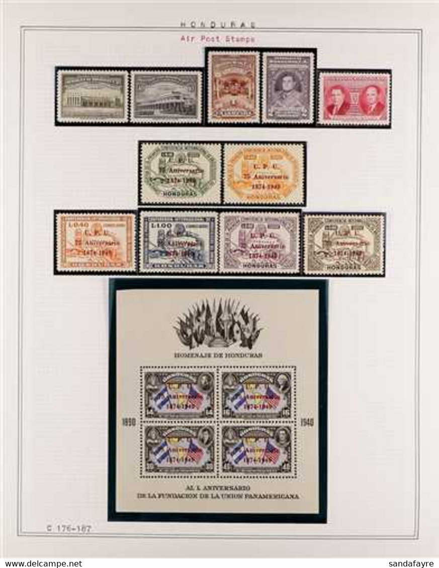 1903-1967 MINT & NEVER HINGED MINT COLLECTION. An Attractive, Mostly Never Hinged Collection Presented In Mounts On A Se - Honduras